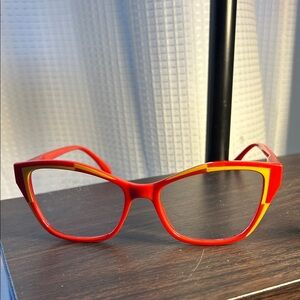 Stylish Red and Yellow Glasses